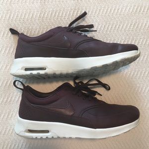 Burgundy Nike Air Max Thea Sneakers